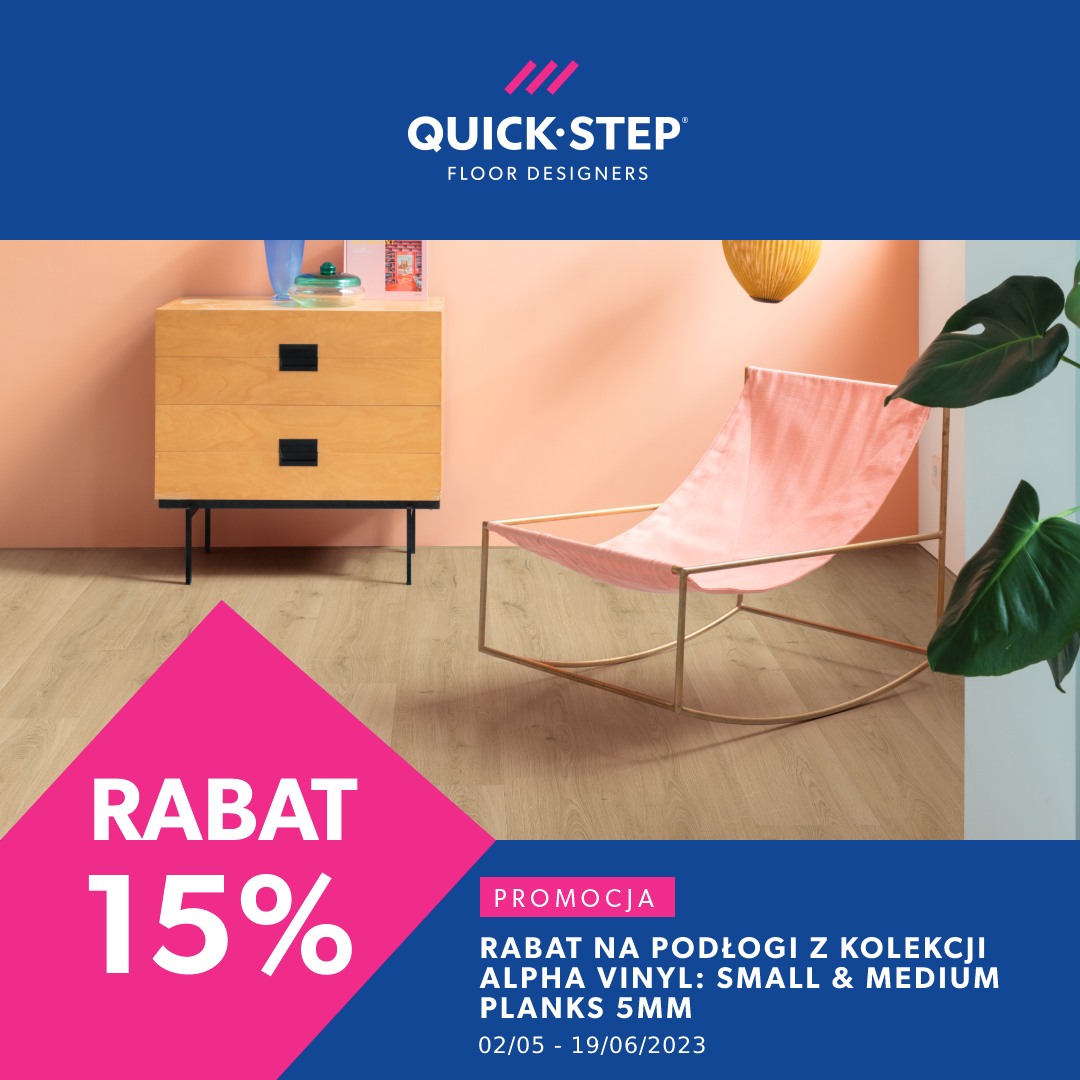 Promocja na Alpha Vinyl: Small & Medium Planks 5mm