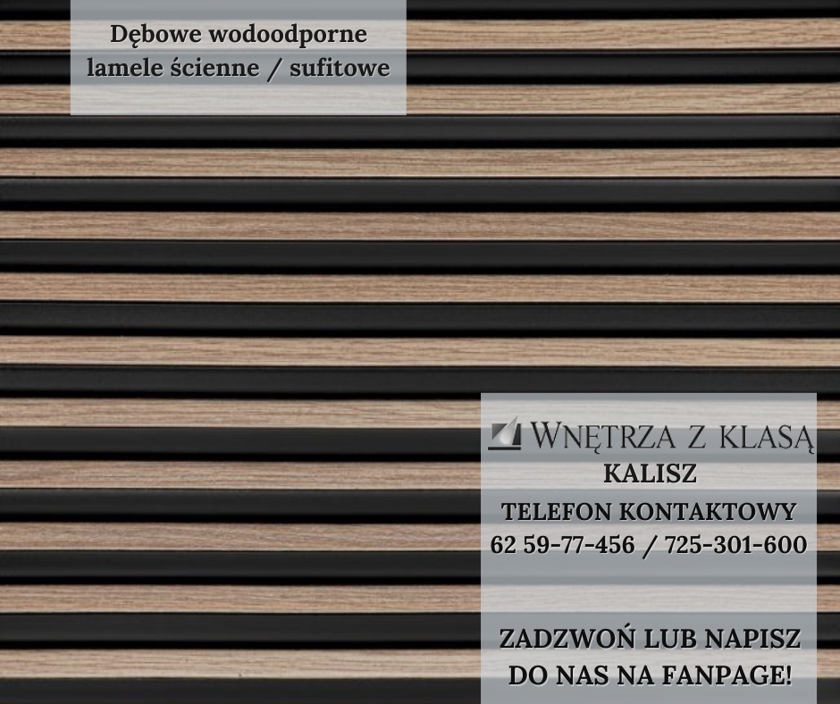 Lamele – panele dekoracyjne ścienne / sufitowe